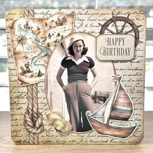 Handmade Nautical Birthday Greeting Card